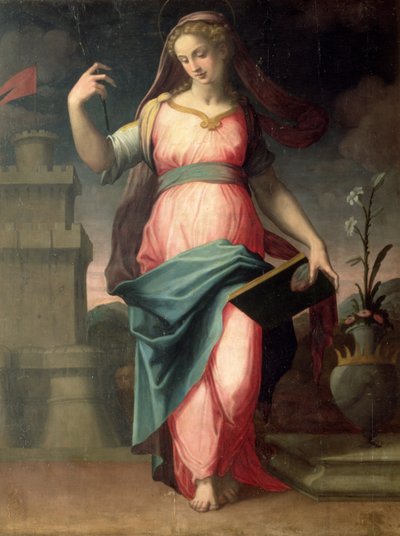 St. Barbara by Michele di Ridolfo Tosini